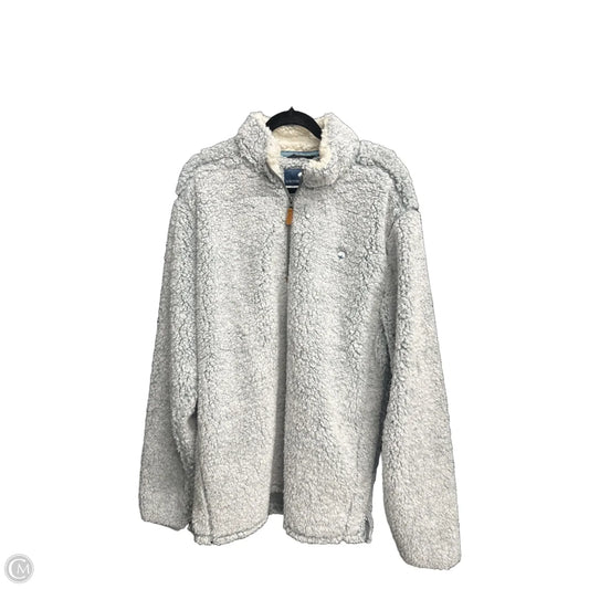 Jacket Faux Fur & Sherpa By Clothes Mentor In Grey, Size: 2x