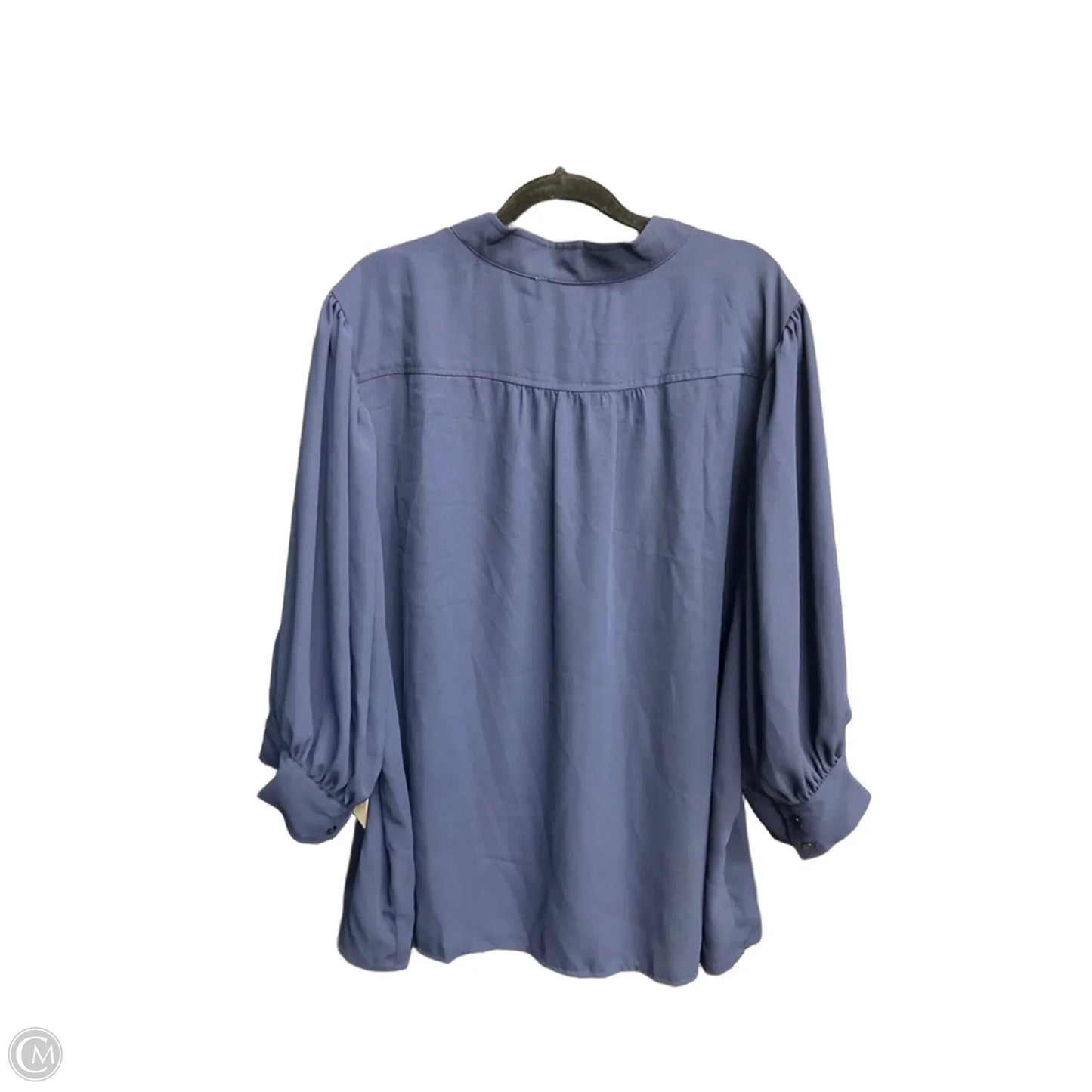Top Short Sleeve By Cece In Navy, Size: 2x