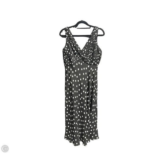 Dress Casual Midi By Adrianna Papell In Polkadot Pattern, Size: M