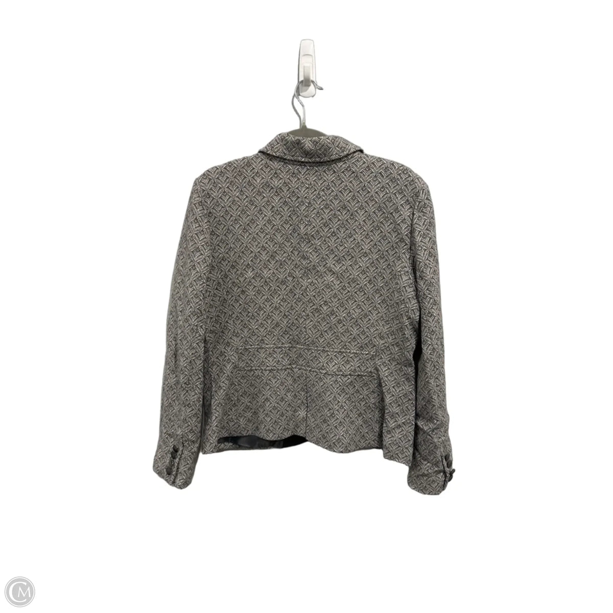Coat Peacoat By Talbots In Grey, Size: L