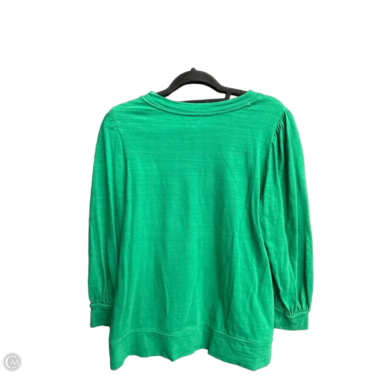 Top 3/4 Sleeve By Loft In Green, Size: L