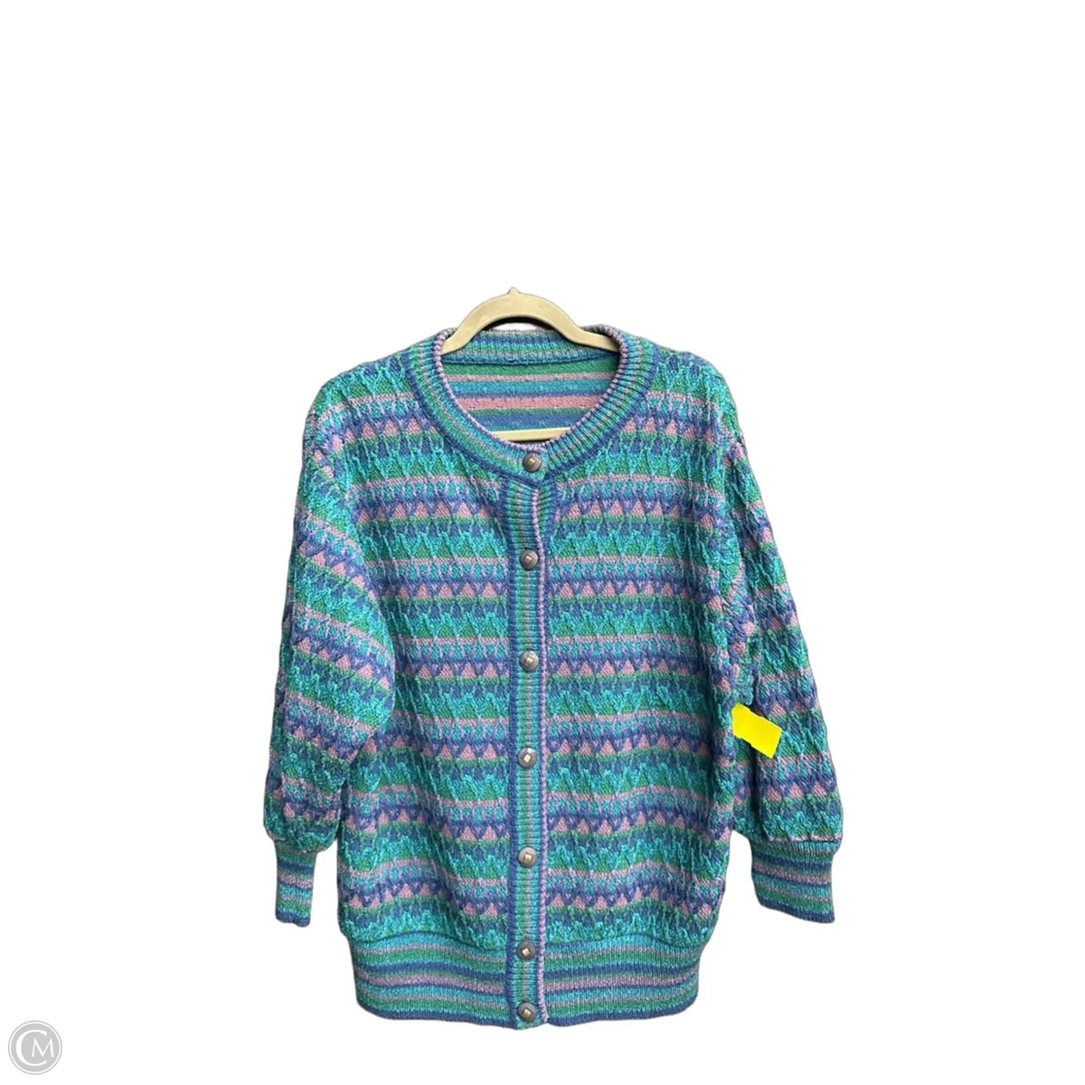 Sweater By Clothes Mentor In Striped Pattern, Size: L