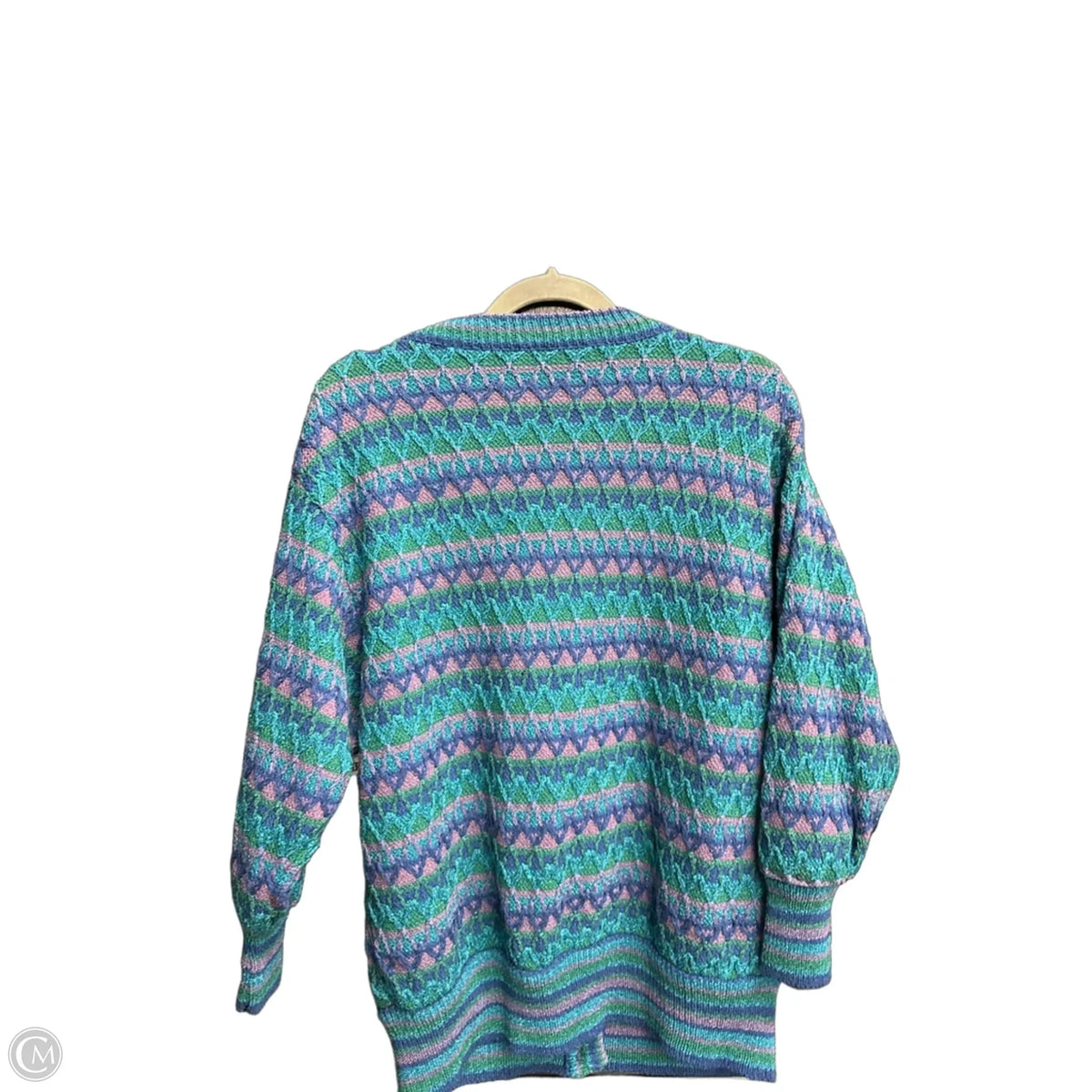 Sweater By Clothes Mentor In Striped Pattern, Size: L