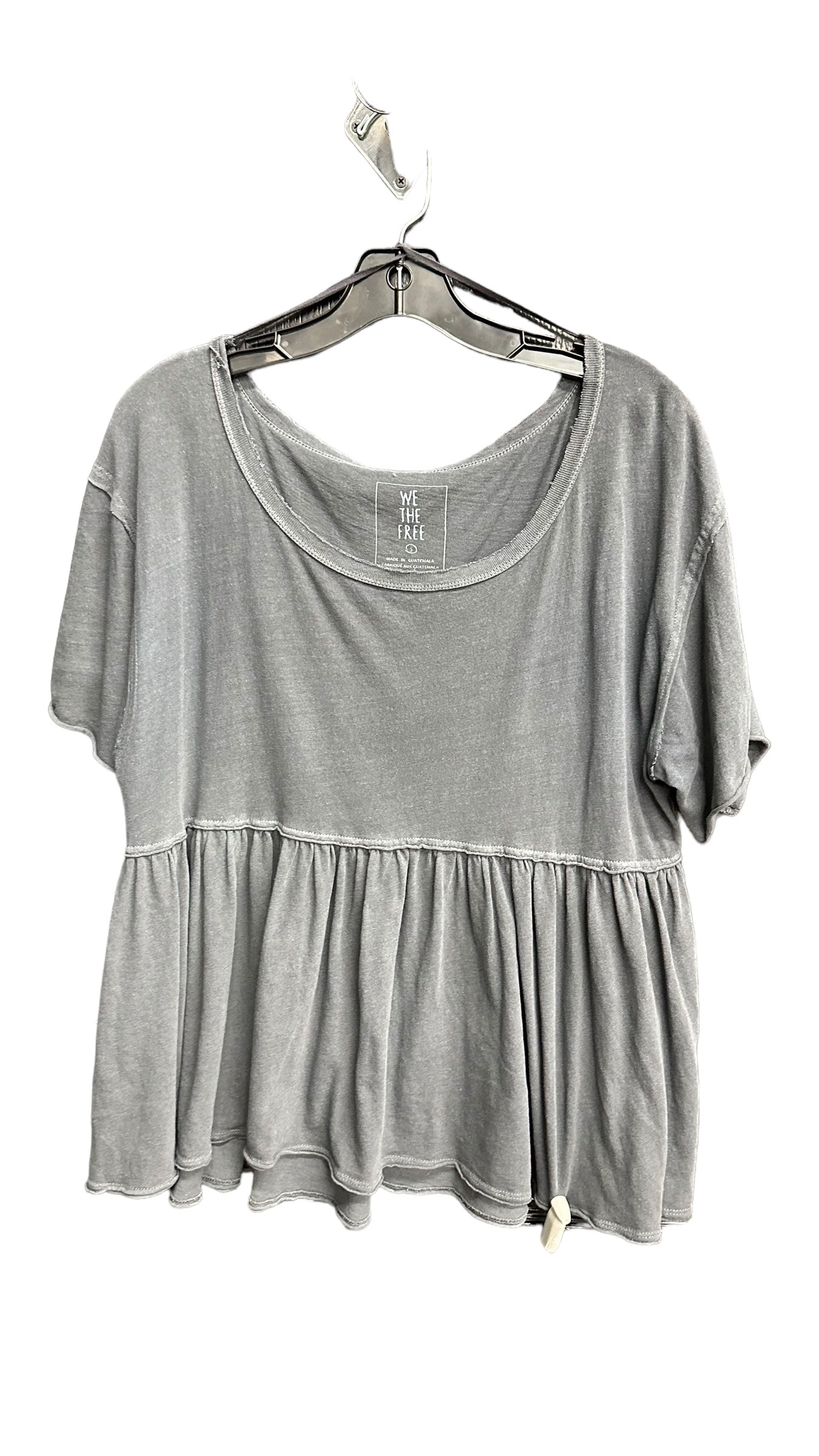 Grey Top Short Sleeve Basic We The Free, Size S