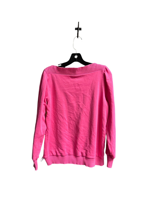 Sweatshirt Collar By Loft In Pink, Size: L