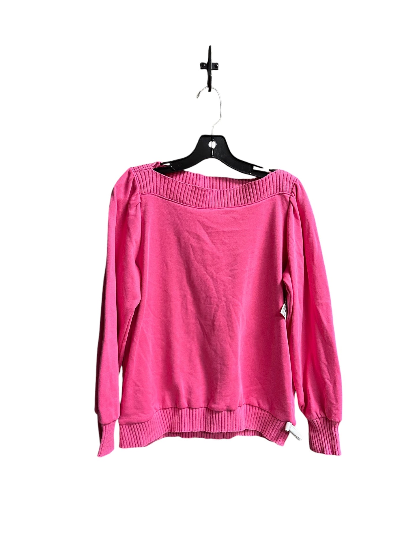 Sweatshirt Collar By Loft In Pink, Size: L