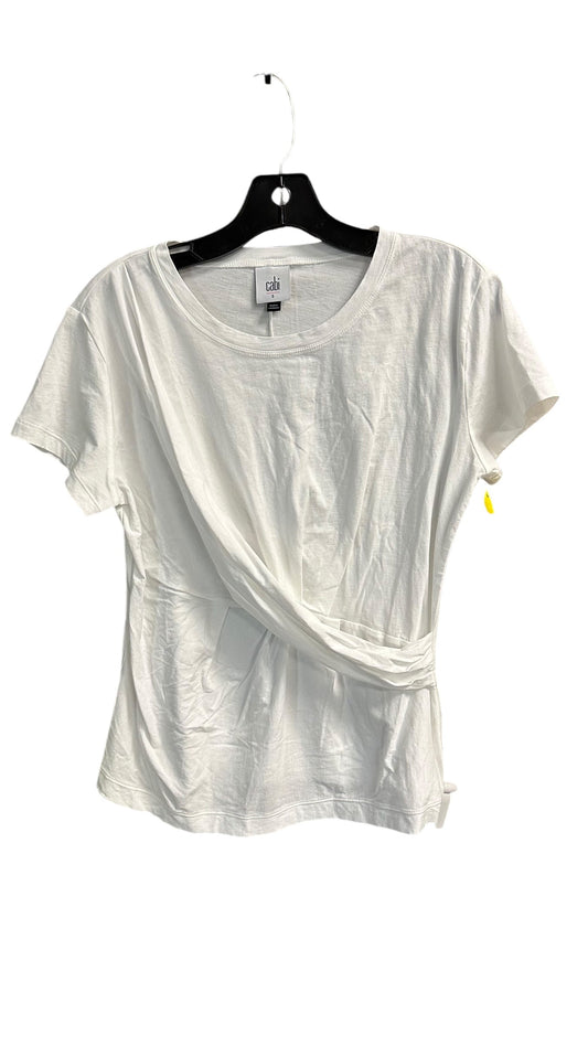 Top Short Sleeve By Cabi In White, Size: S