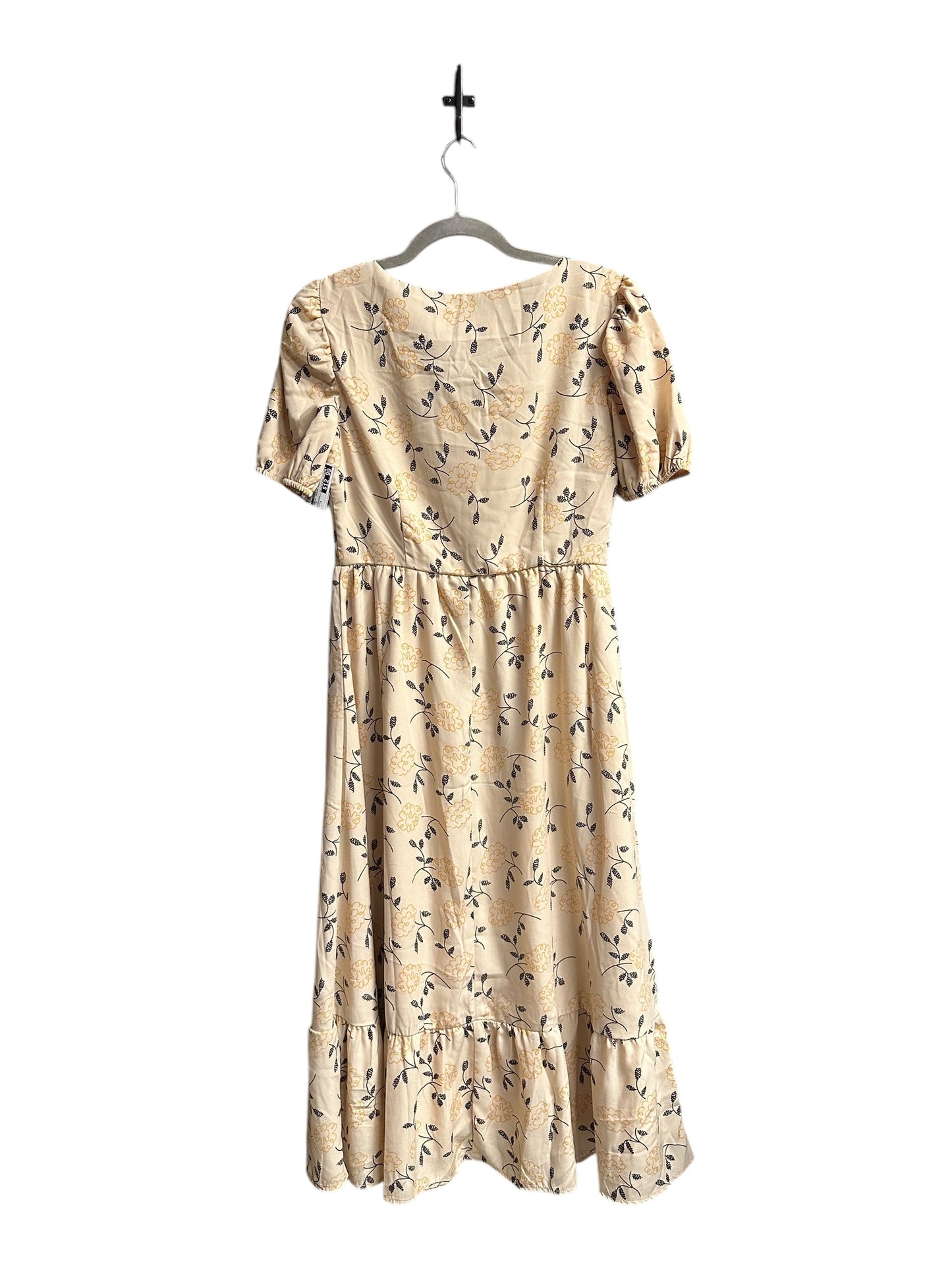 Dress Casual Midi By Clothes Mentor In Tan, Size: S