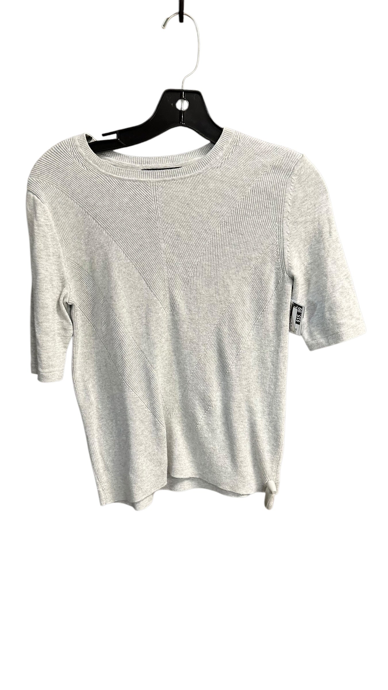 Sweater Short Sleeve By Banana Republic In Grey, Size: Xs