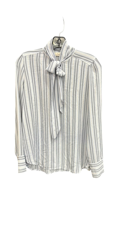 Top Long Sleeve By Loft In Striped Pattern, Size: S