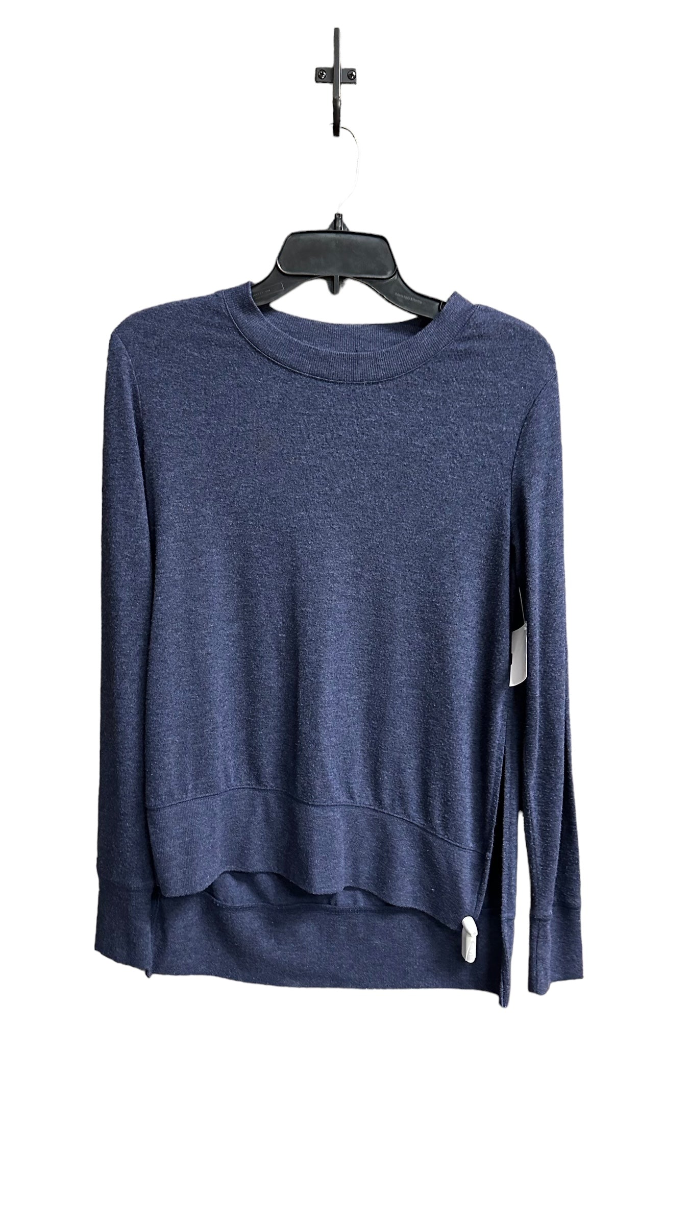 Athletic Top Long Sleeve Crewneck By Alo In Navy, Size: S