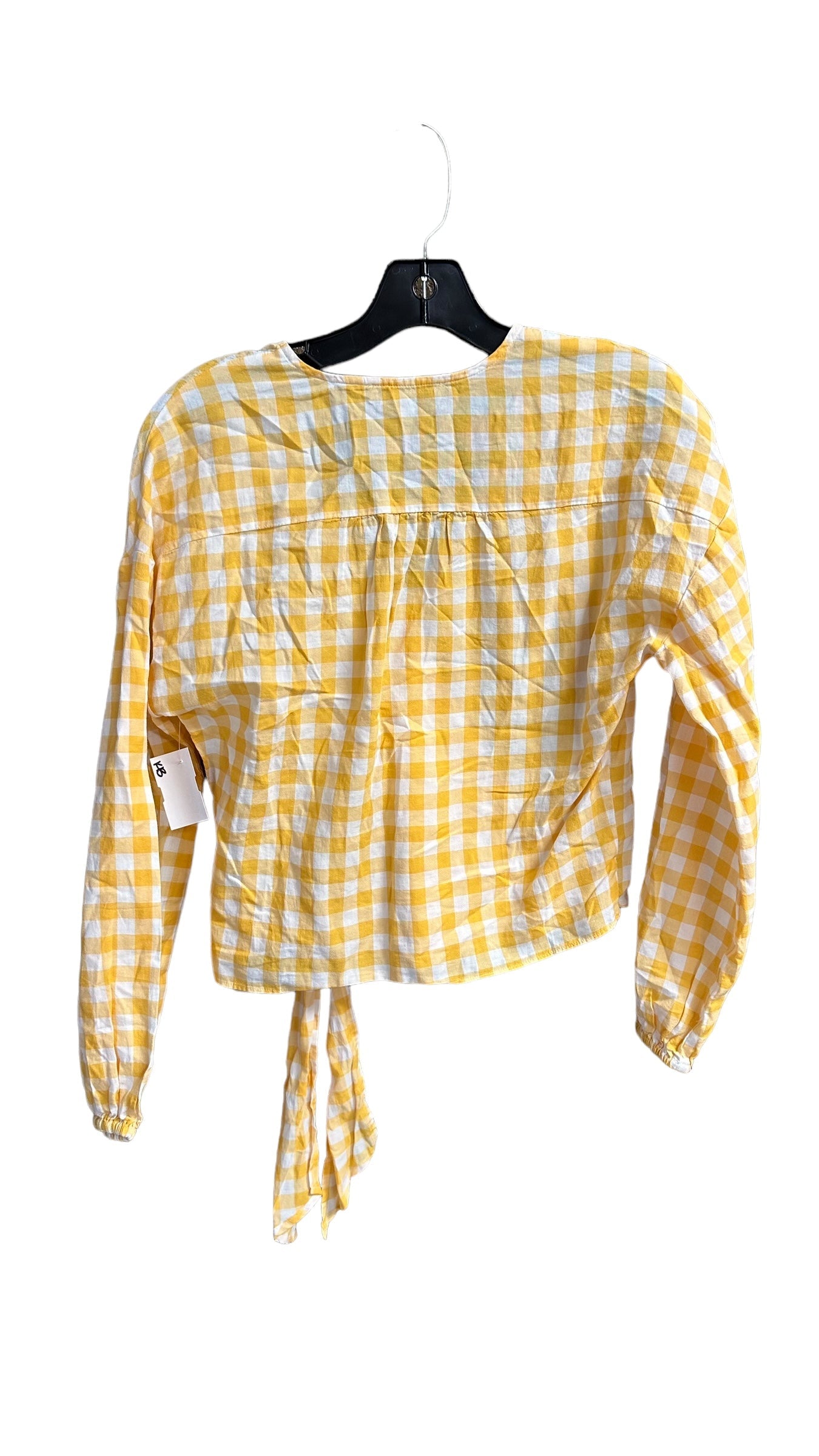 Top Long Sleeve By Madewell In Yellow, Size: Xs