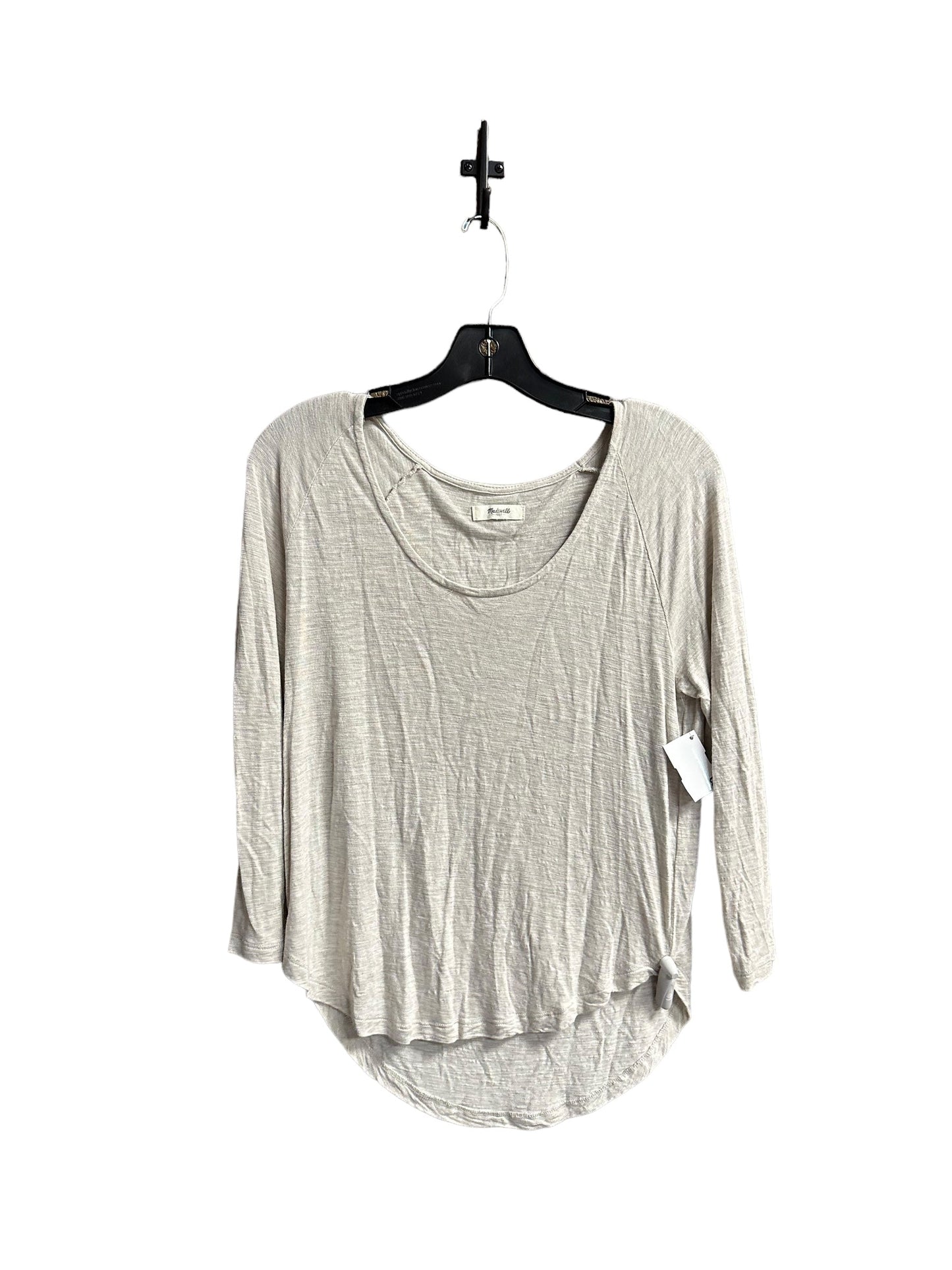 Top Long Sleeve Basic By Madewell In Tan, Size: M