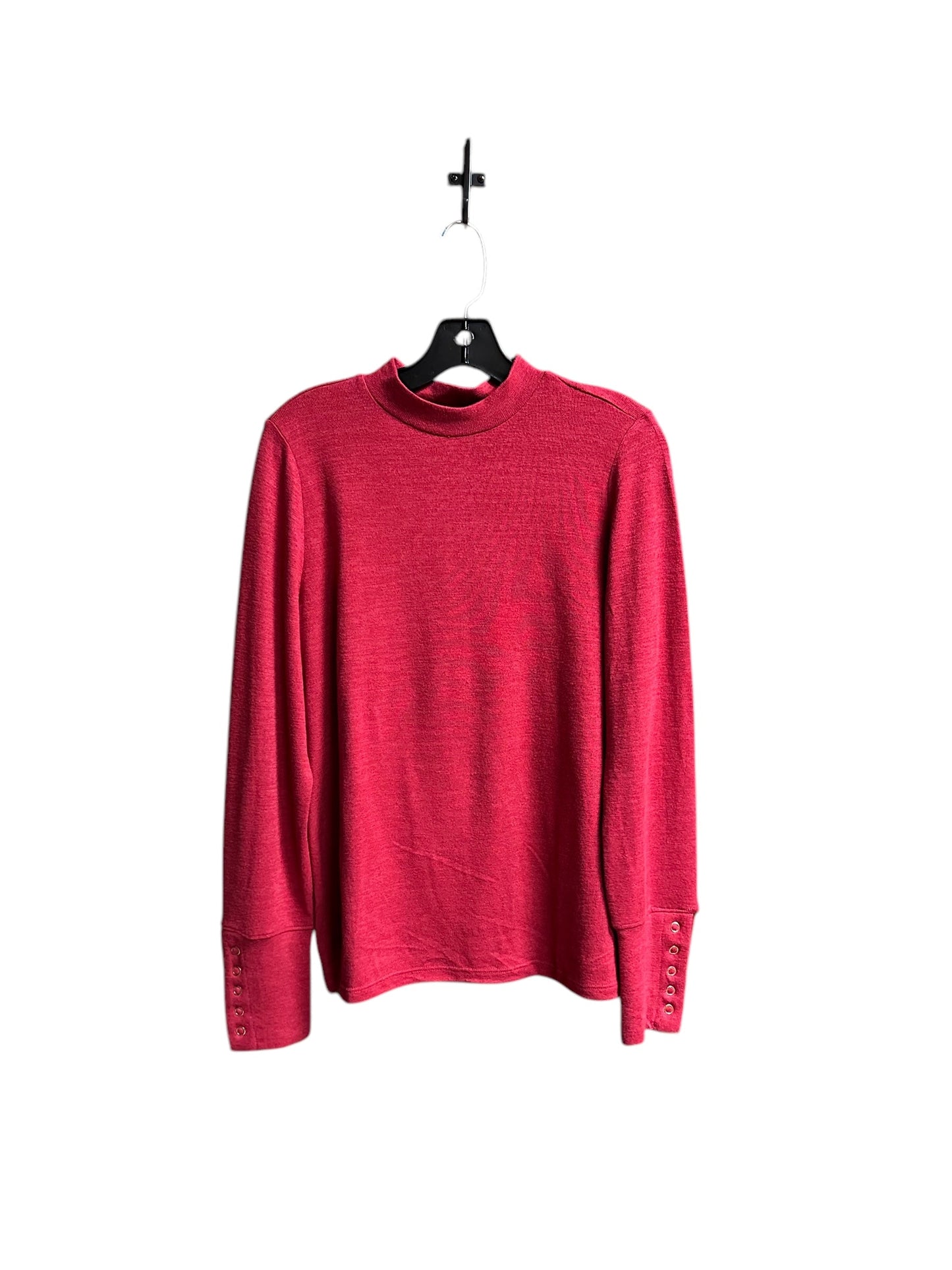 Top Long Sleeve By Rafaella In Red, Size: M