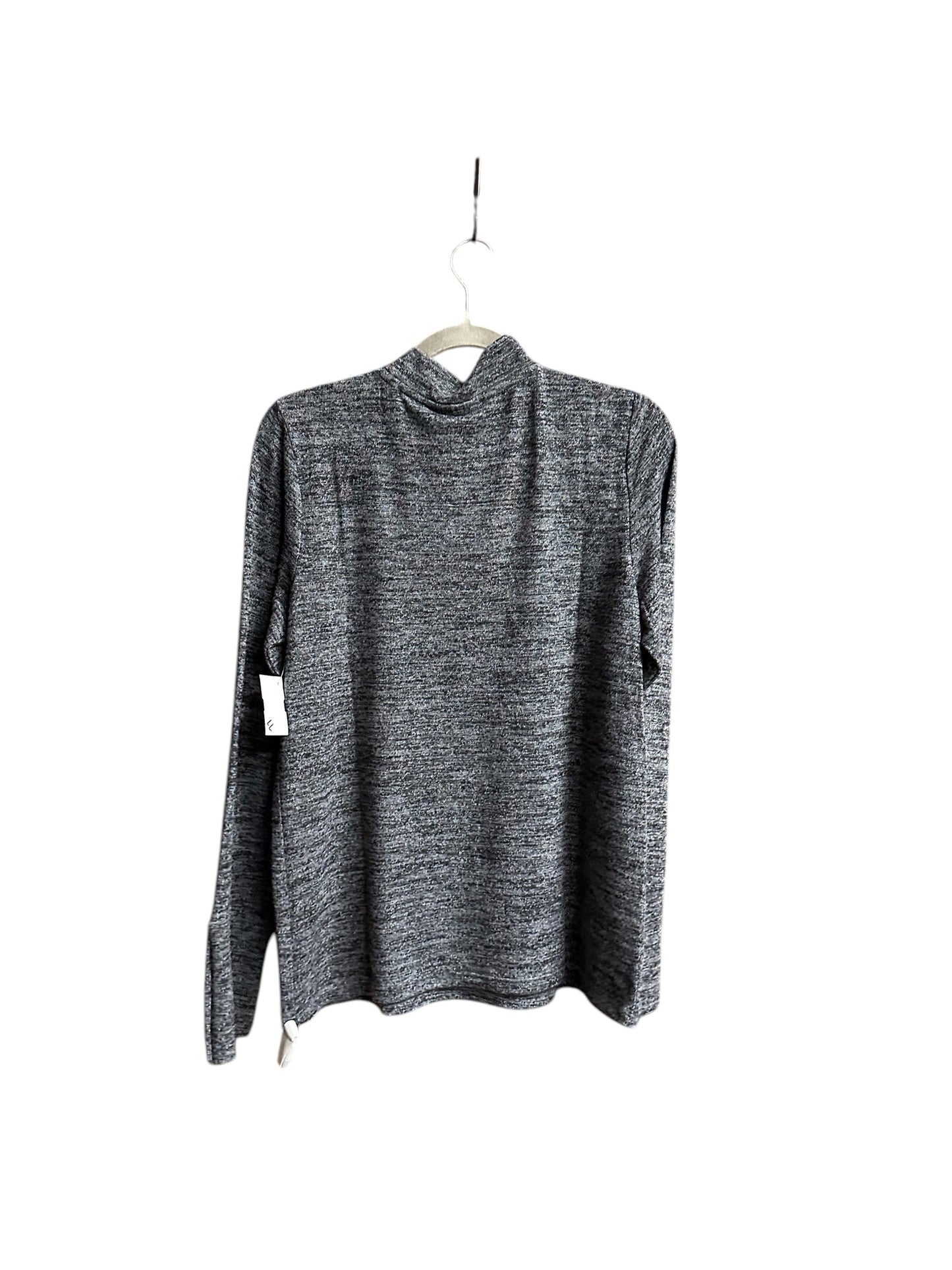 Top Long Sleeve By Rafaella In Grey, Size: M