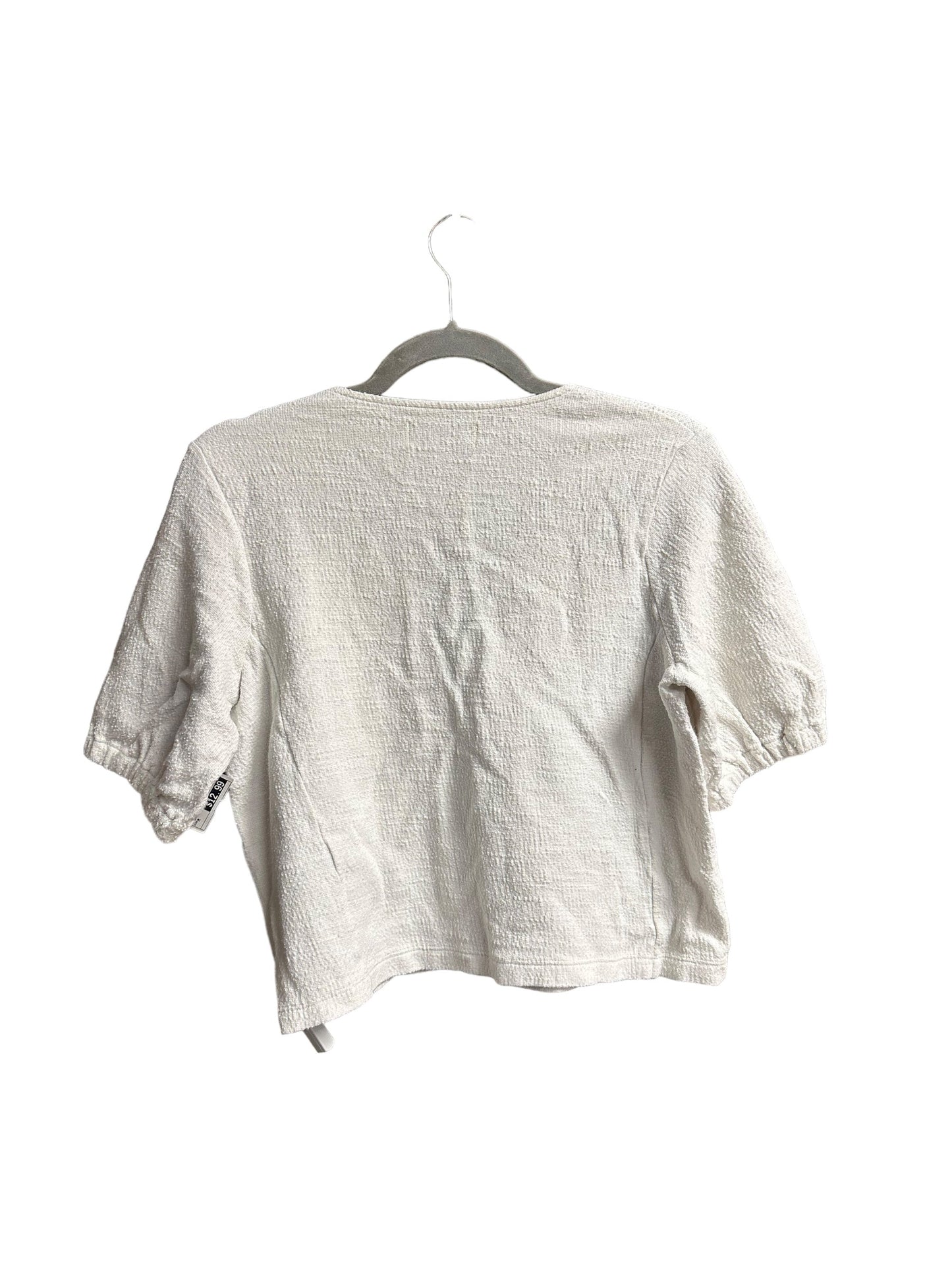 White Top Short Sleeve Madewell, Size M