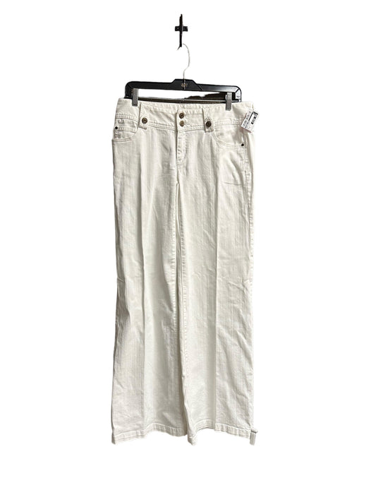 White Denim Jeans Straight Michael Kors, Size 8