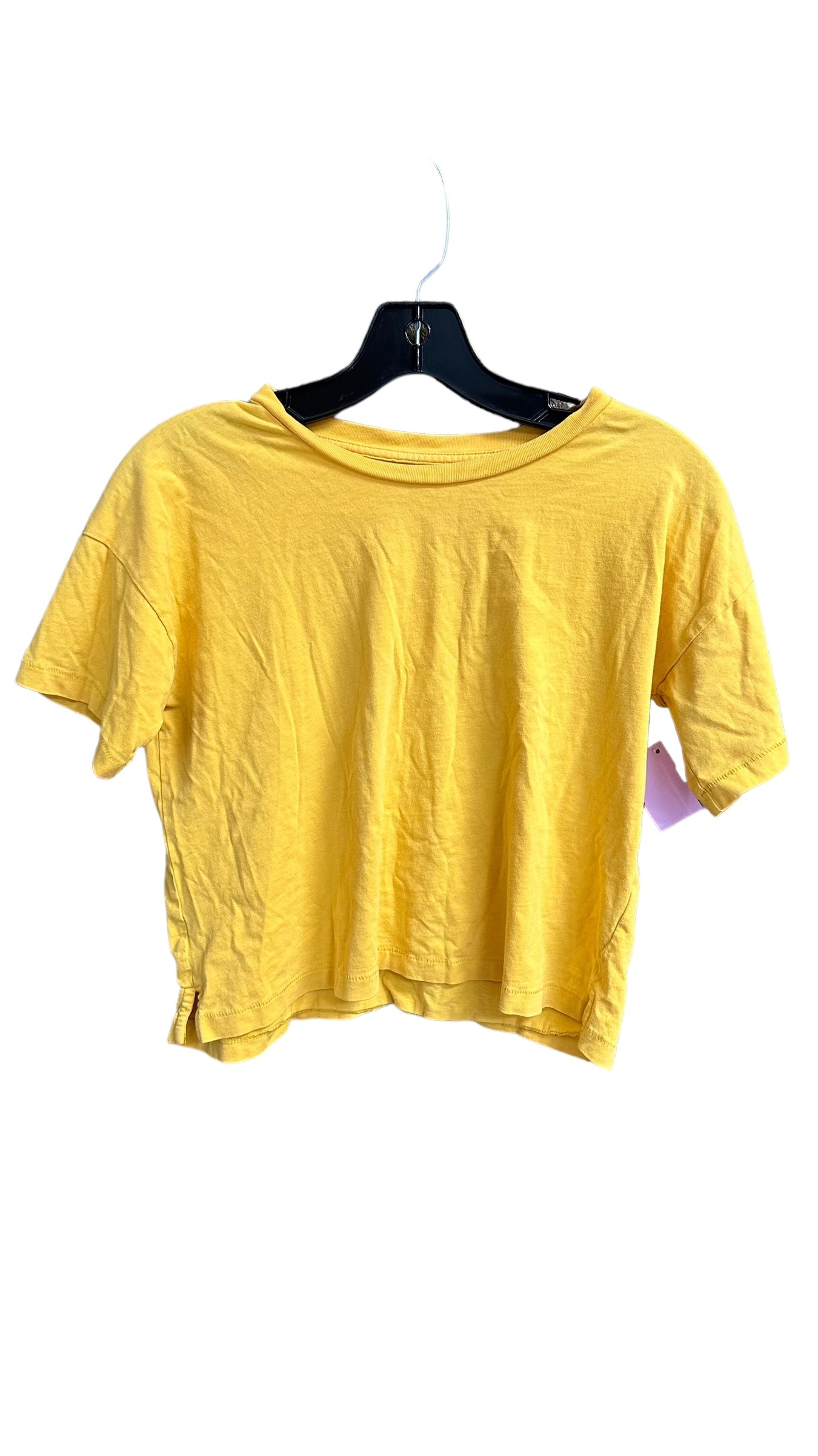 Yellow Top Short Sleeve Madewell, Size Xs