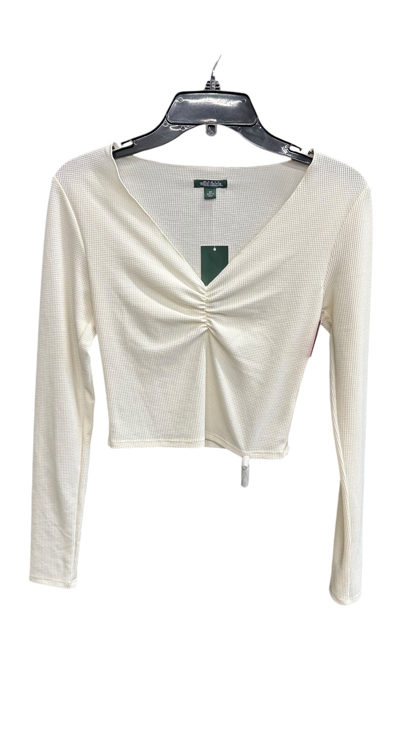 Top Long Sleeve By Wild Fable In White, Size: Xs