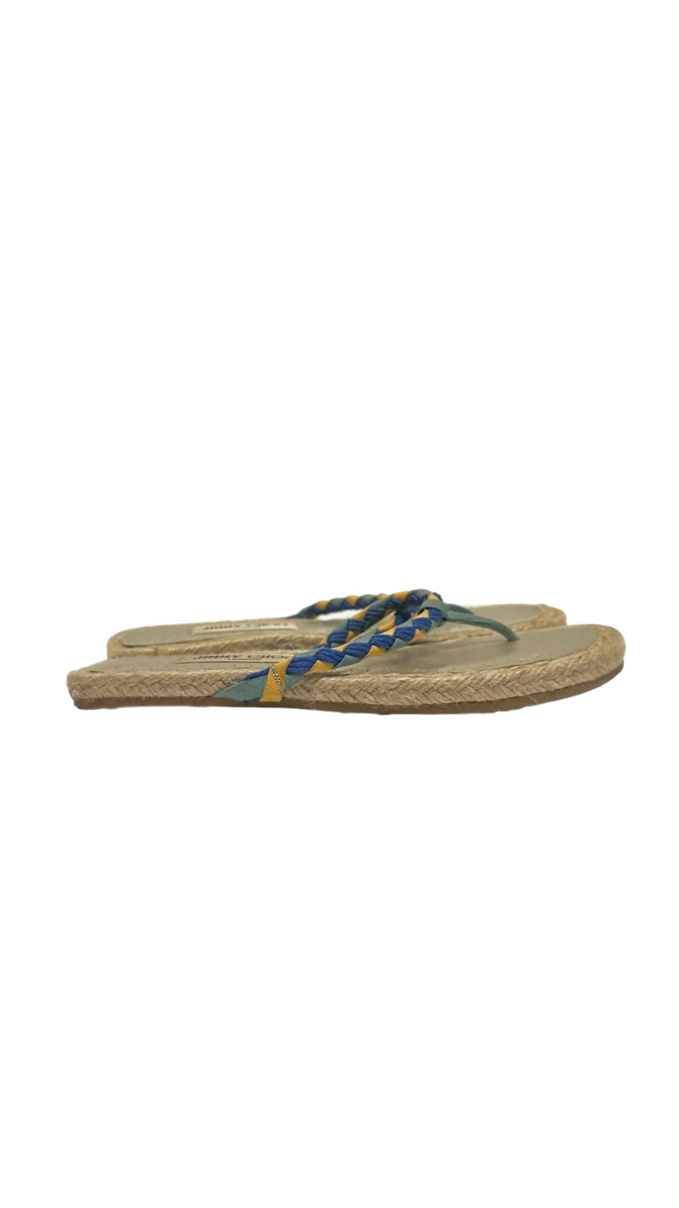 Blue & Green Sandals Flip Flops Jimmy Choo, Size 6