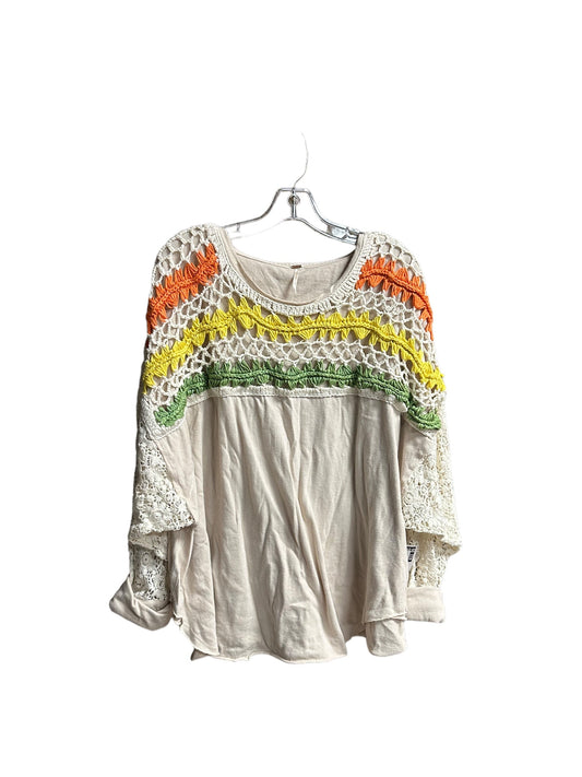 Multi-colored Top Long Sleeve Free People, Size L