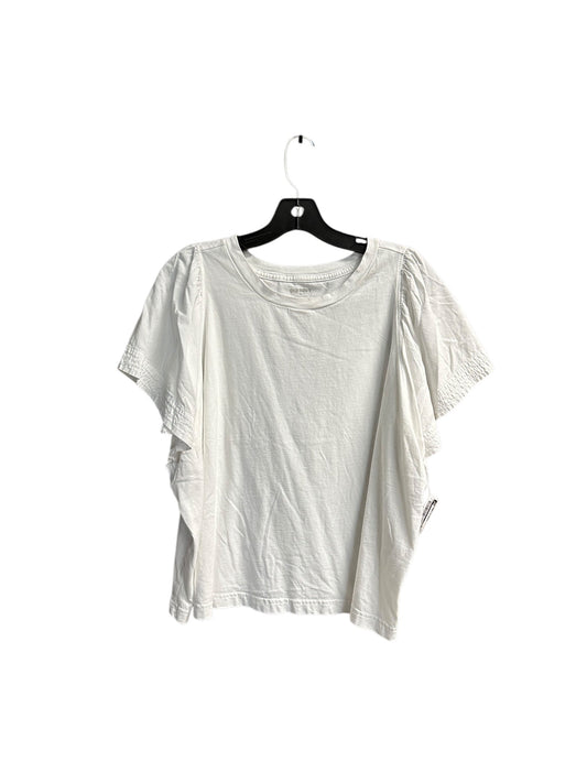 Top Short Sleeve By Old Navy In White, Size: 2x