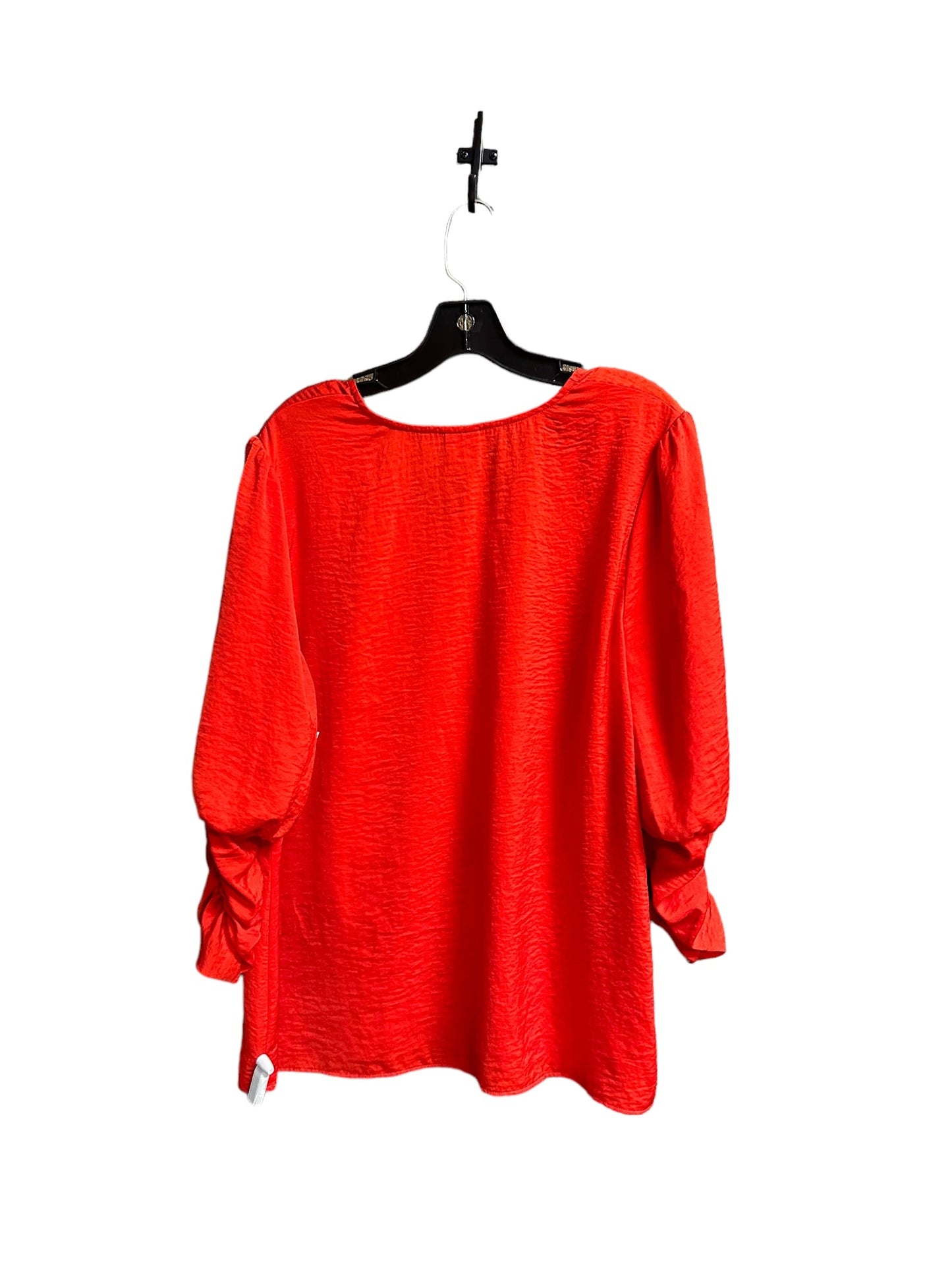 Top Long Sleeve By Cabi In Red, Size: L