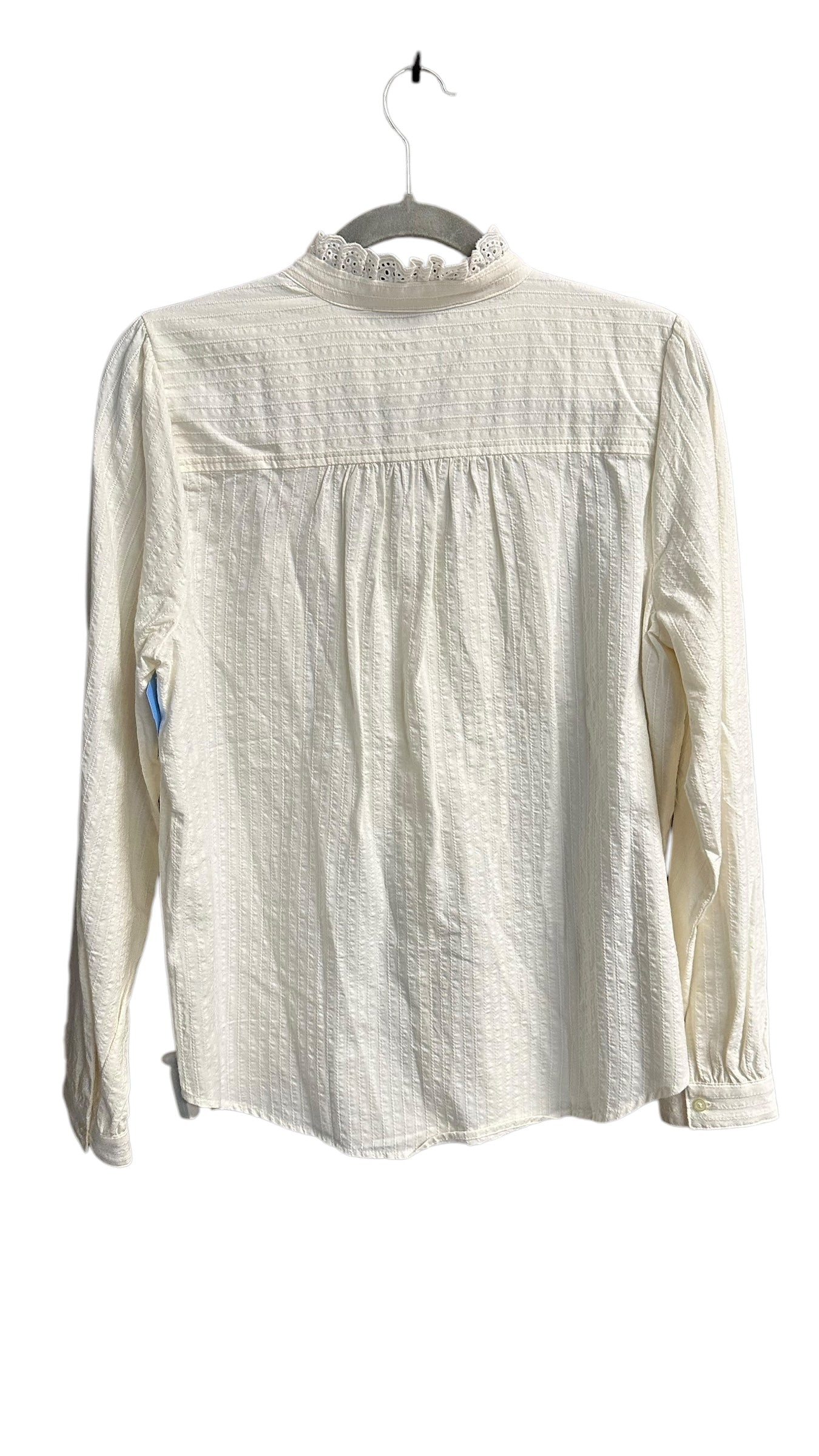 Top Long Sleeve By Loft In Cream, Size: M