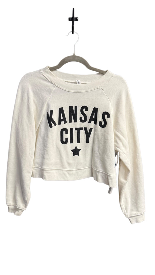 Sweatshirt Crewneck By Bella + Canvas In White, Size: M