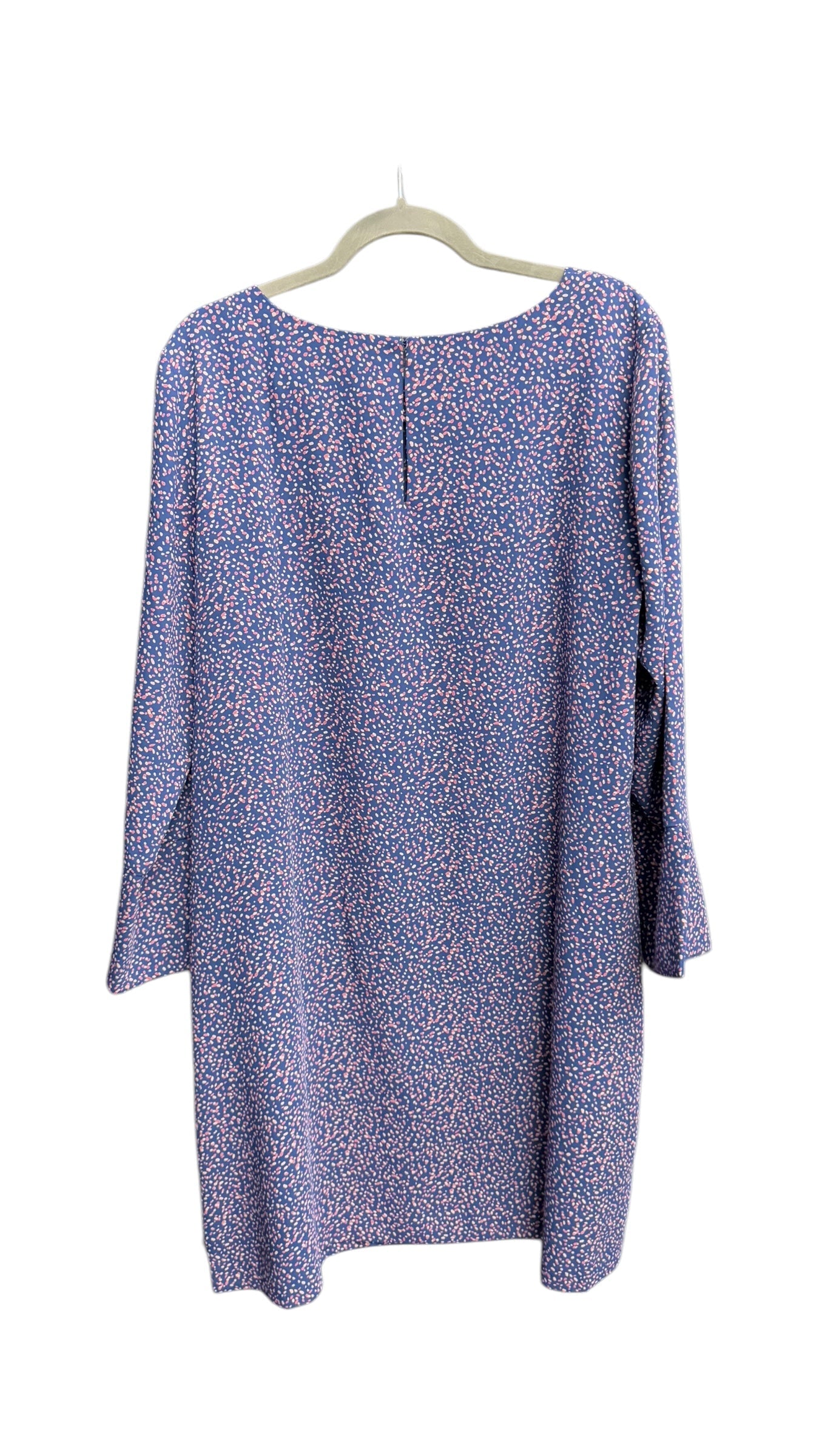 Dress Casual Midi By Ann Taylor In Blue & Pink, Size: Xl