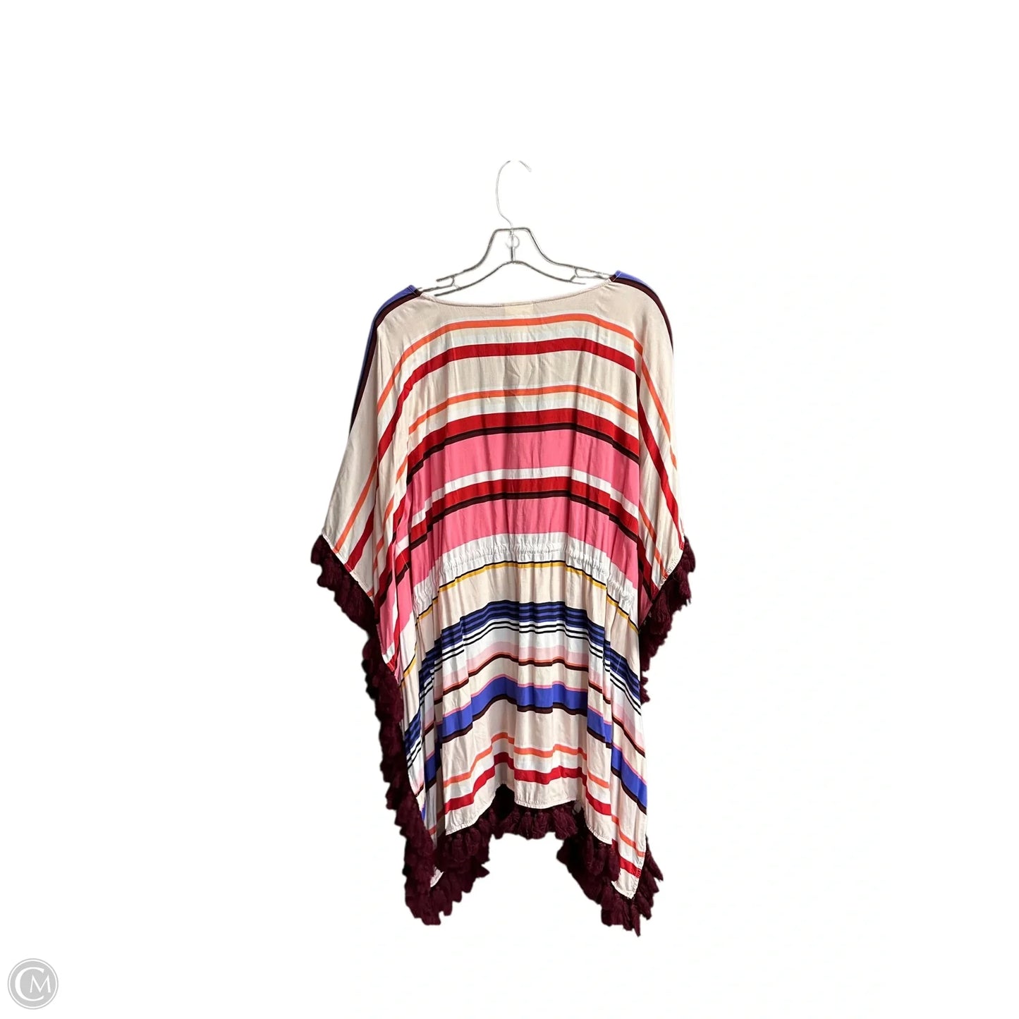 Swimwear Cover-up Designer By Kate Spade In Striped Pattern, Size: S