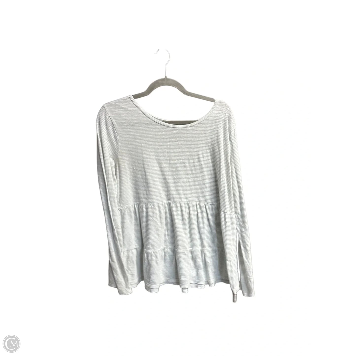 Top Long Sleeve By Loft In Striped Pattern, Size: M