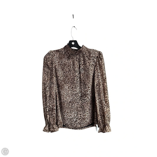 Top Long Sleeve By 1.state In Leopard Print, Size: Xs