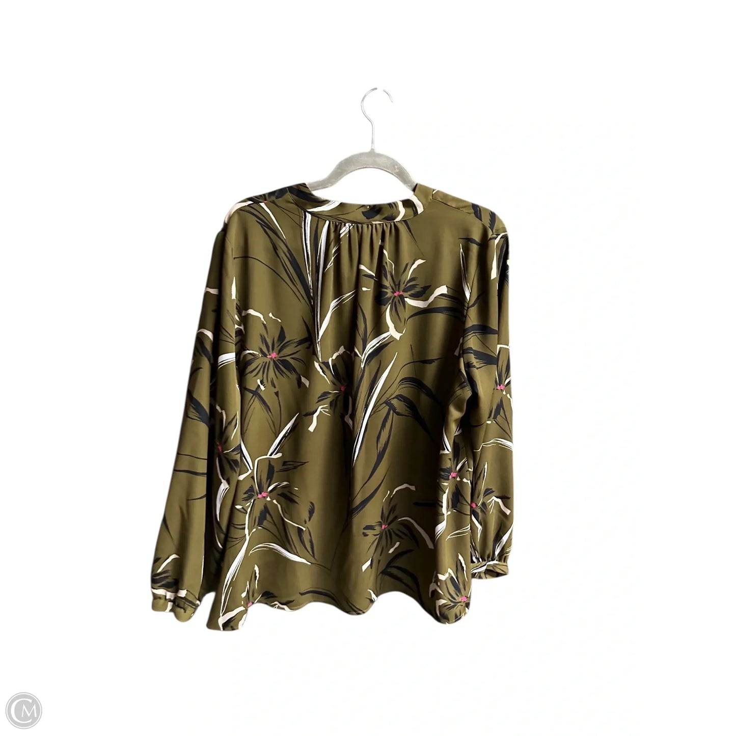 Top Long Sleeve By Jennifer Lopez In Green, Size: Xl