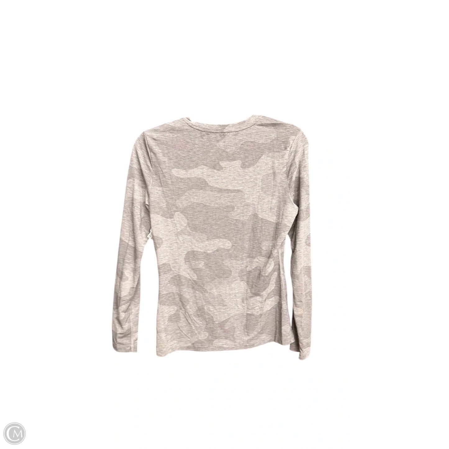 Athletic Top Long Sleeve Collar By Nobull In Grey, Size: Xs