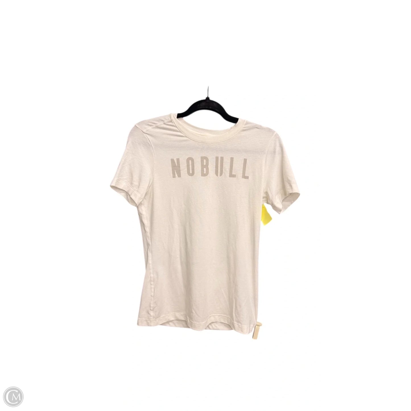 Athletic Top Short Sleeve By Nobull In White, Size: S