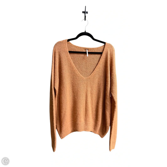 Sweater By Free People In Orange, Size: S
