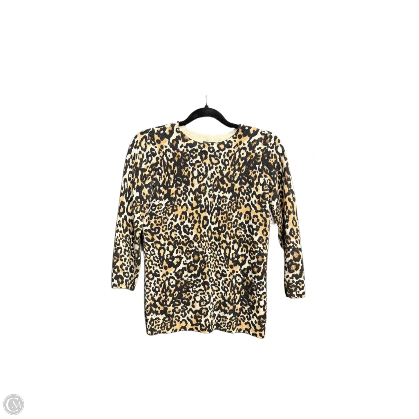 Sweater By Talbots In Leopard Print, Size: Xs