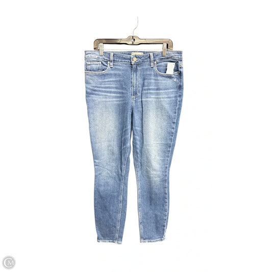Jeans Skinny By Paige In Blue Denim, Size: 12