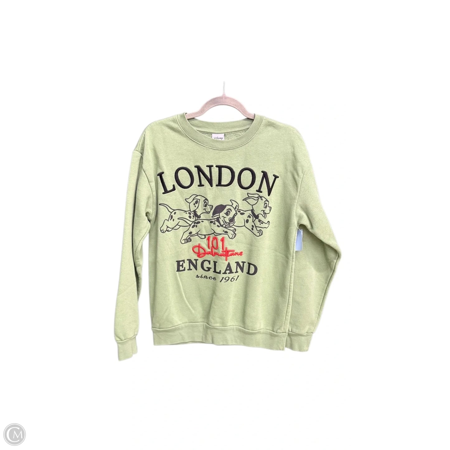 Sweatshirt Crewneck By Disney In Green, Size: M