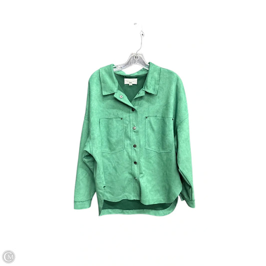 Top Long Sleeve By Dear John In Green, Size: M