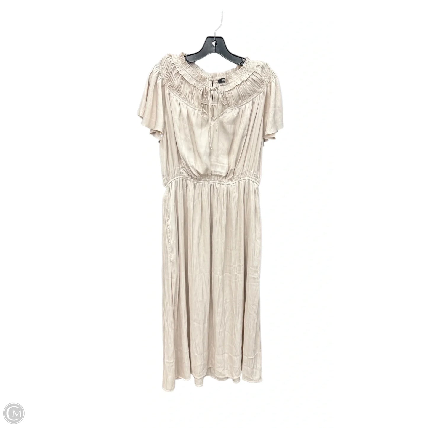 Dress Casual Maxi By Wishlist In Cream, Size: L