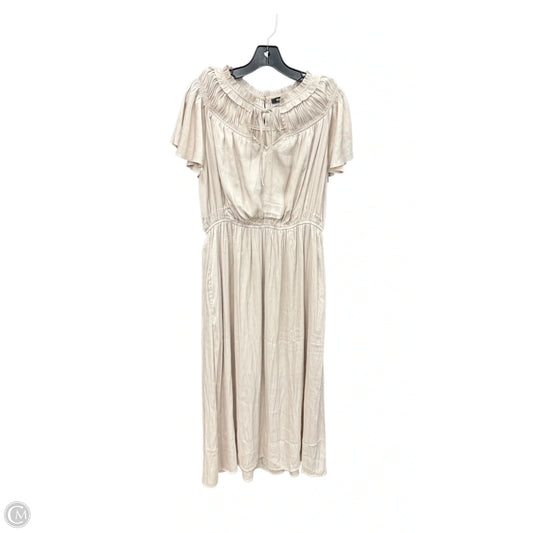 Dress Casual Maxi By Wishlist In Cream, Size: L