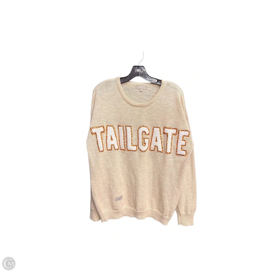 Sweater By Simply Southern In Cream, Size: L