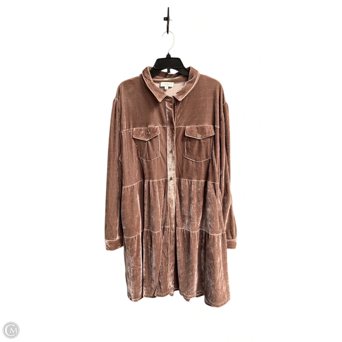 Dress Casual Short By Umgee In Bronze, Size: 2x