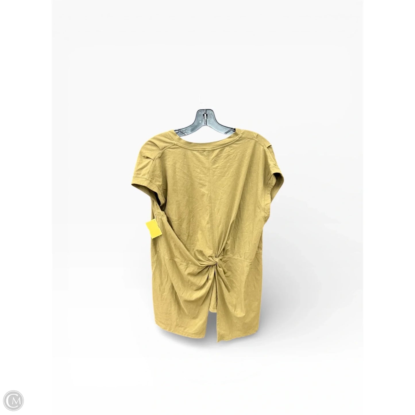 Athletic Top Short Sleeve By Athleta In Green, Size: M