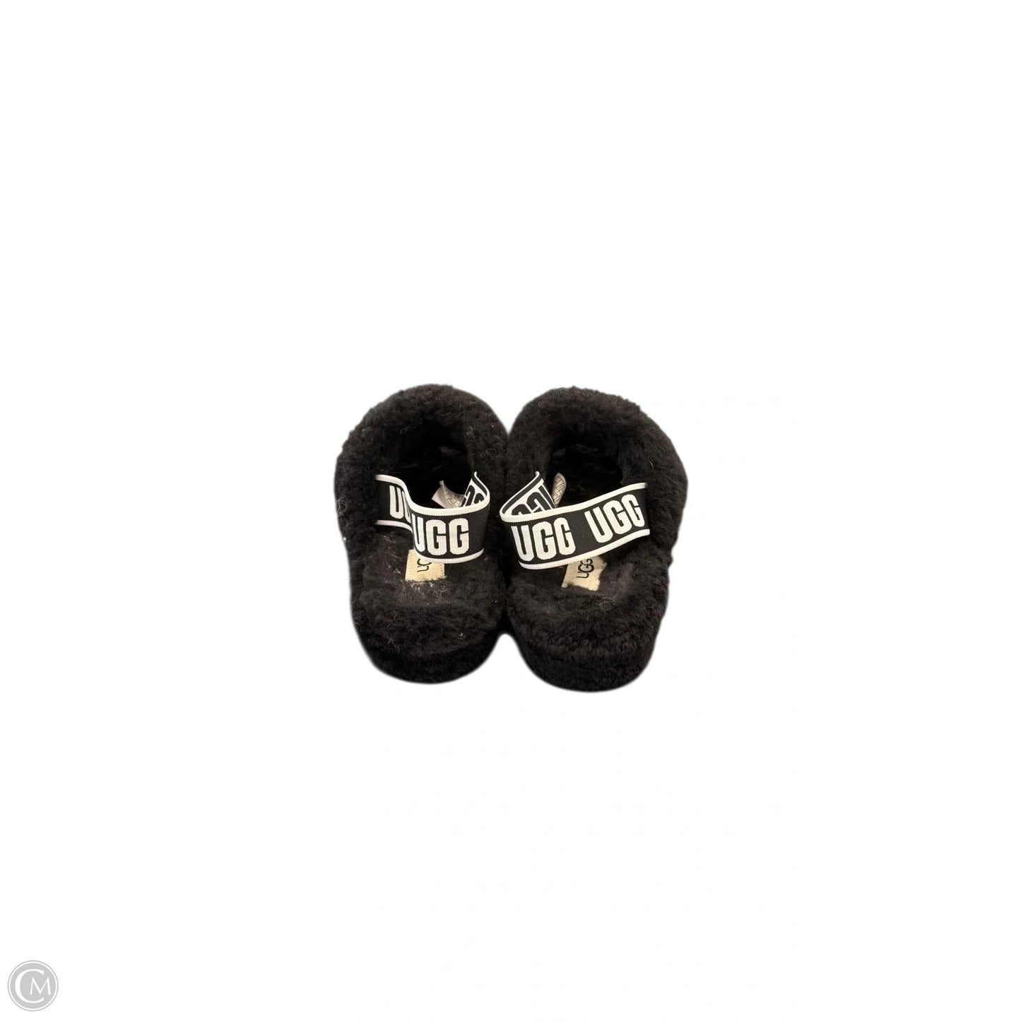 Slippers Designer By Ugg In Black, Size: 7