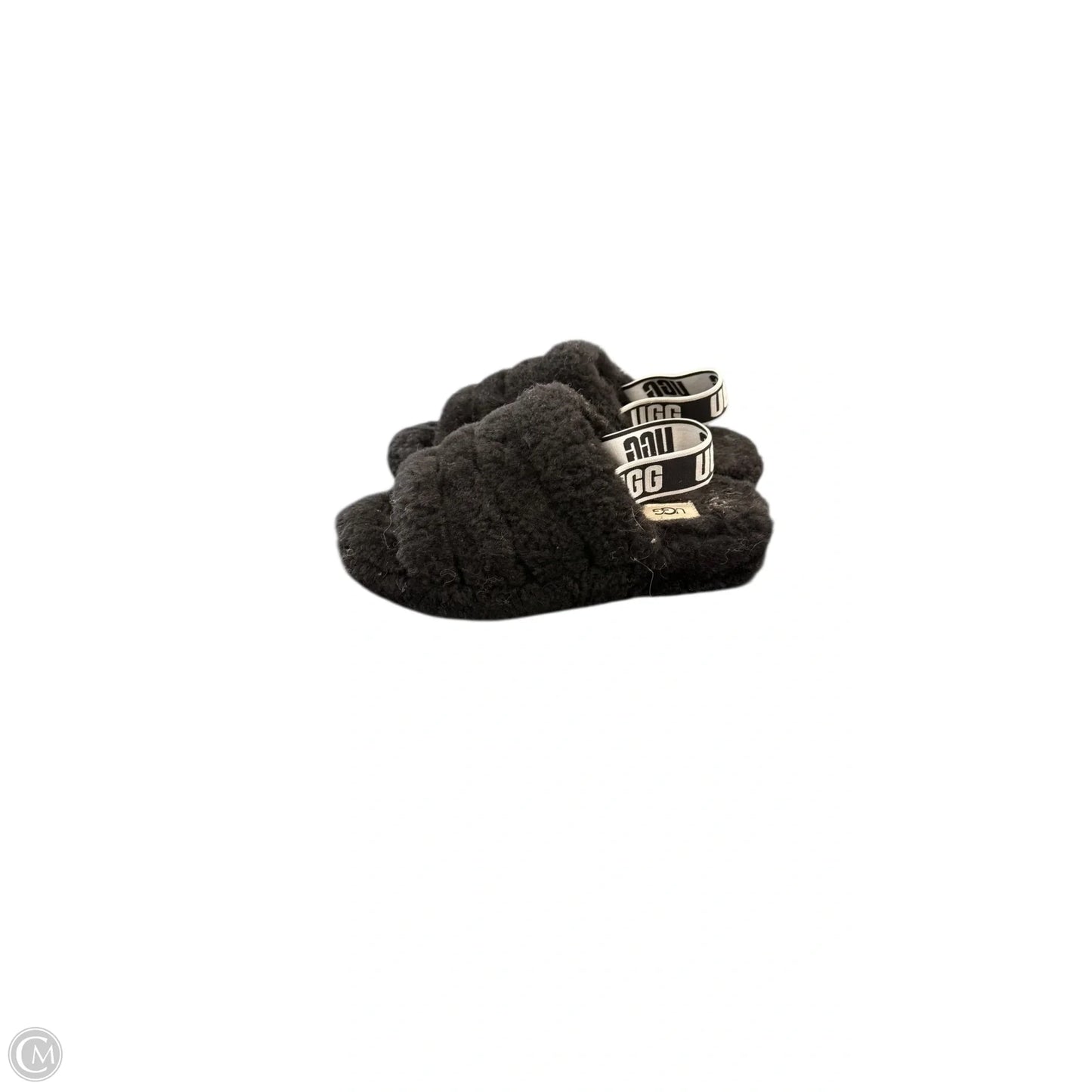 Slippers Designer By Ugg In Black, Size: 7