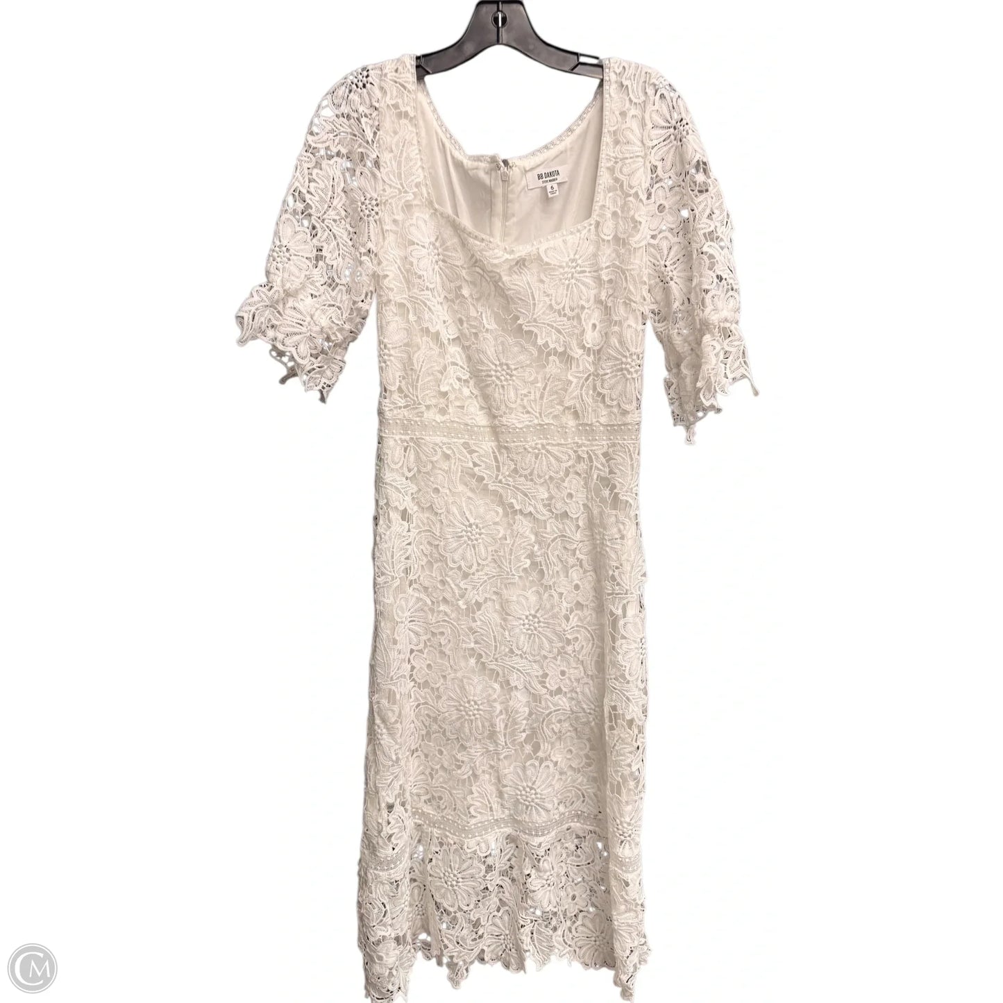 Dress Casual Midi By Bb Dakota In White, Size: S
