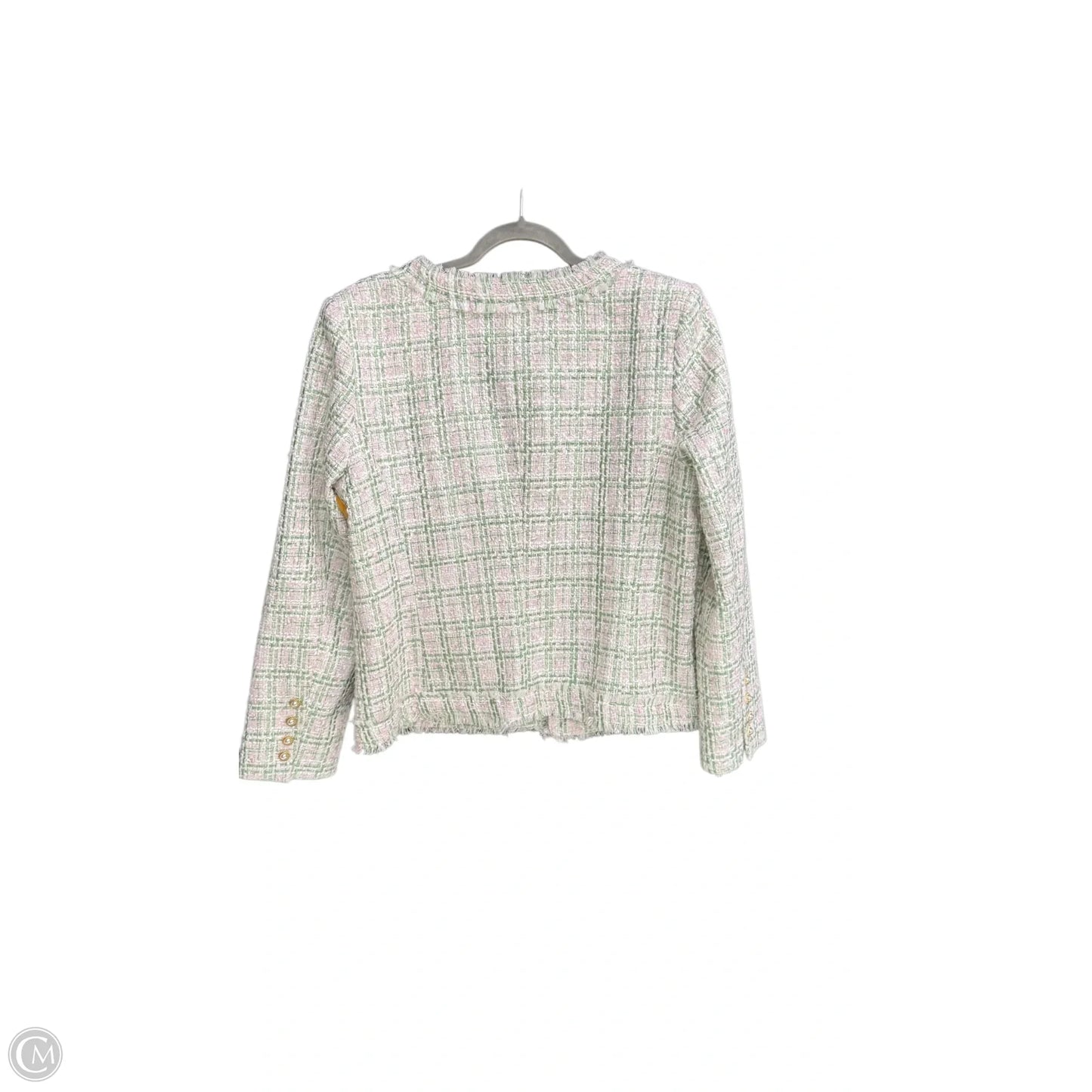 Blazer By Nanette By Nanette Lepore In Green & Pink, Size: L